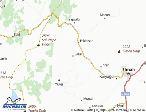 MICHELIN Salur map - ViaMichelin