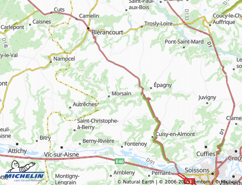 MICHELIN Ouilly map - ViaMichelin