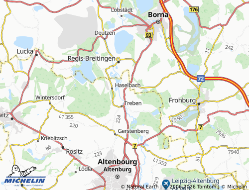 MICHELIN Serbitz map - ViaMichelin
