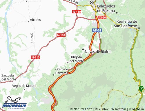 MICHELIN La Losa map - ViaMichelin
