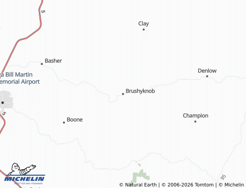 Mapa MICHELIN Brushyknob - ViaMichelin