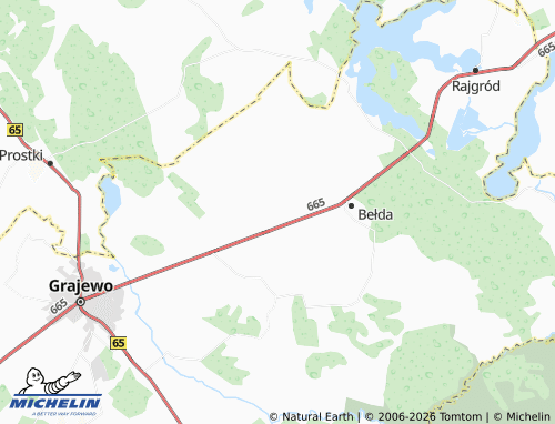 Mapa MICHELIN Danowo - ViaMichelin