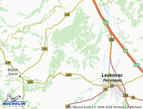 Mapa MICHELIN Dušanovo - ViaMichelin