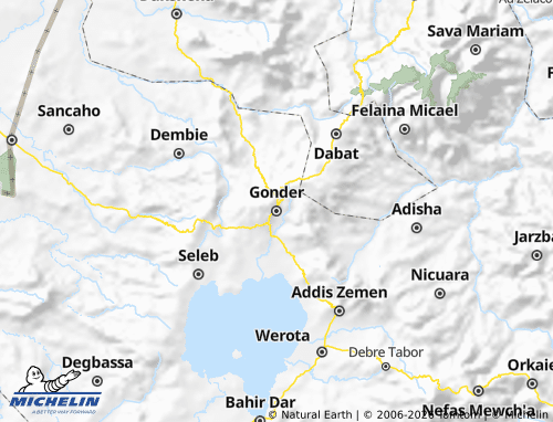 Mapa MICHELIN Gonder - ViaMichelin