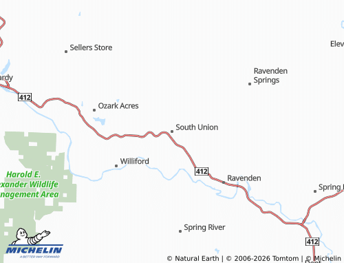 Mapa MICHELIN South Union - ViaMichelin