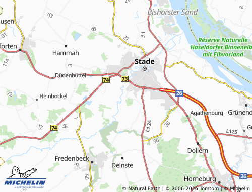 MICHELIN Groß Thun map - ViaMichelin
