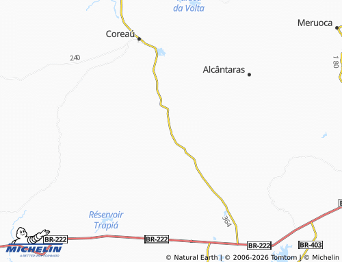 MICHELIN-Landkarte Aroeiras - ViaMichelin