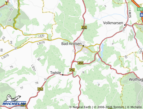 MICHELIN Mengeringhausen map - ViaMichelin