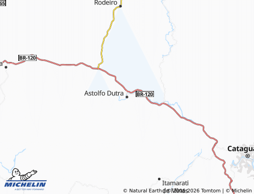 MICHELIN Astolfo Dutra map - ViaMichelin
