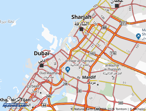 MICHELIN Al Nahda First map - ViaMichelin