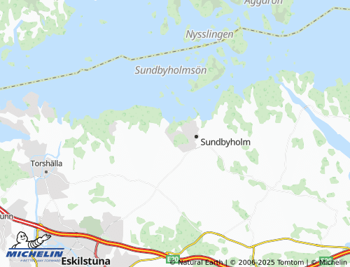 MICHELIN Östra Knall map - ViaMichelin