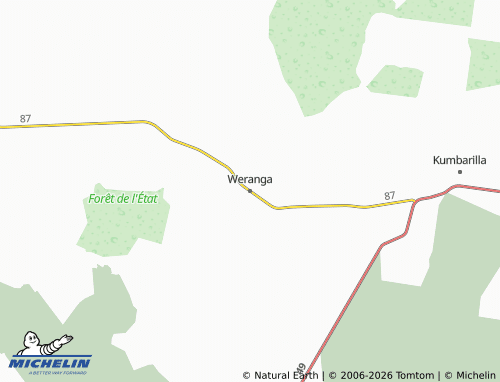 MICHELIN Weranga map - ViaMichelin