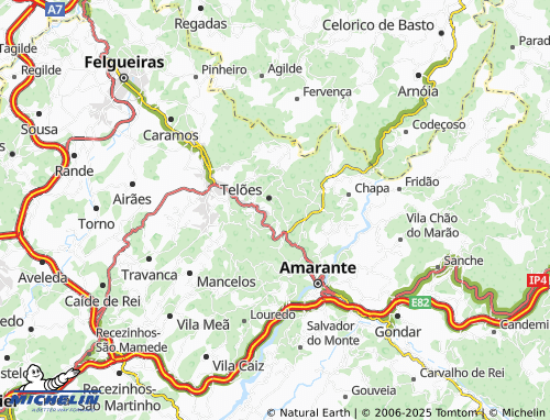 MICHELIN Carrasqueira map - ViaMichelin