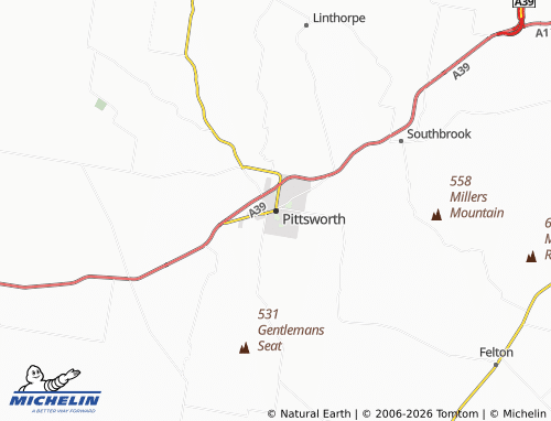 Mapa MICHELIN Pittsworth - ViaMichelin