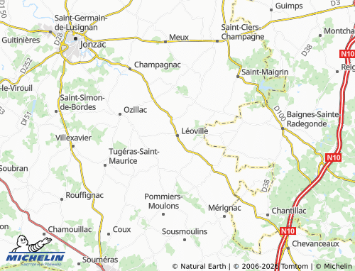 Mapa MICHELIN Léoville - ViaMichelin