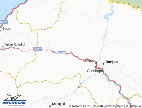 Mappa MICHELIN Düzköy - ViaMichelin