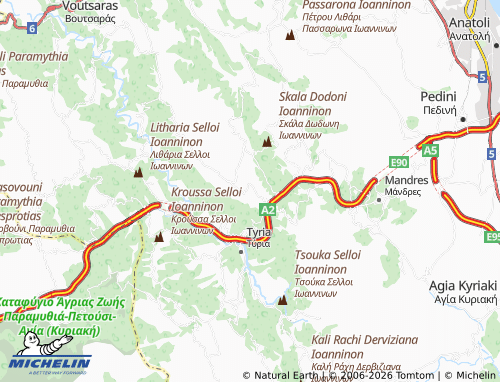 MICHELIN Eleftherochori map - ViaMichelin