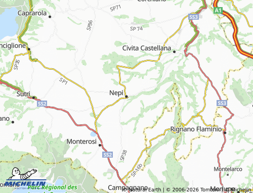 MICHELIN Nepi map - ViaMichelin