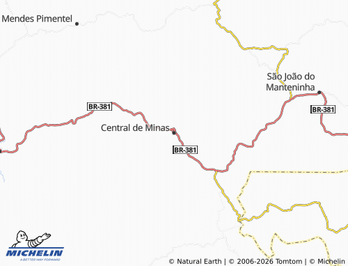 Mappa MICHELIN Central de Minas - ViaMichelin