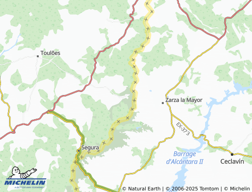 MICHELIN Salvaterra do Extremo map - ViaMichelin