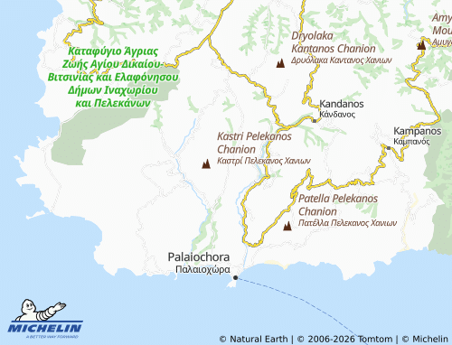 Mappa MICHELIN Platanos Sarakina - ViaMichelin