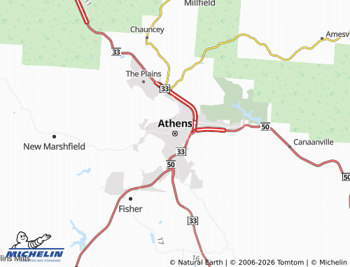 Carte MICHELIN Athens - ViaMichelin