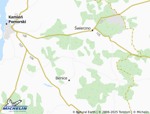 MICHELIN Chomino map - ViaMichelin