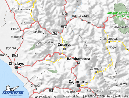 MICHELIN Cutervo map - ViaMichelin