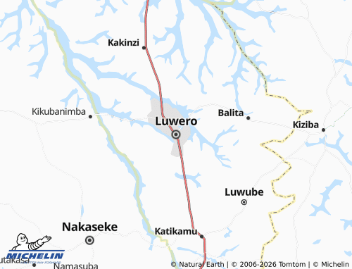 MICHELIN-Landkarte Luwero - ViaMichelin