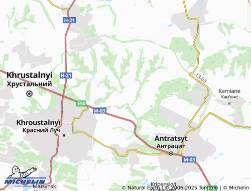 MICHELIN-Landkarte Khrystoforivka - ViaMichelin