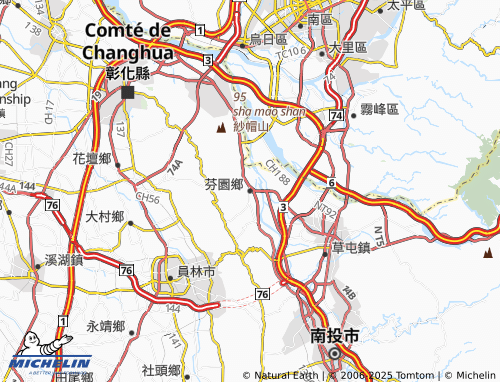 MICHELIN Fenyuan Township map - ViaMichelin