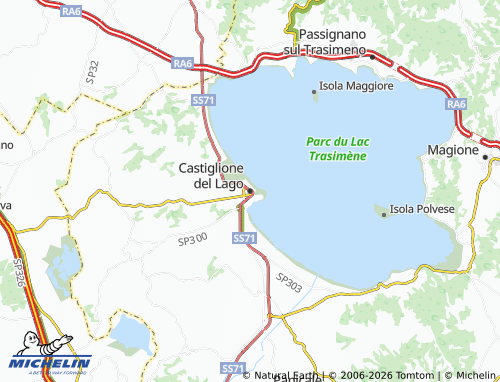 Carte MICHELIN Castiglione del Lago - ViaMichelin
