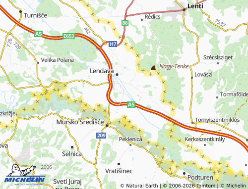 MICHELIN Trimlini map - ViaMichelin