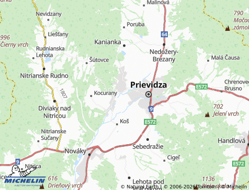 MICHELIN Ukrniská map - ViaMichelin