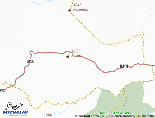 Mapa MICHELIN Mvera - ViaMichelin