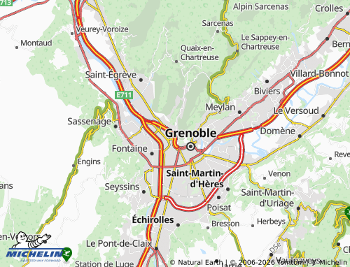 MICHELIN Saint-Martin-le-Vinoux map - ViaMichelin