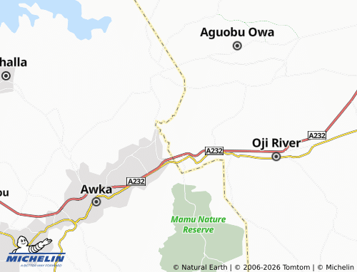 Mappa MICHELIN Akukwa - ViaMichelin