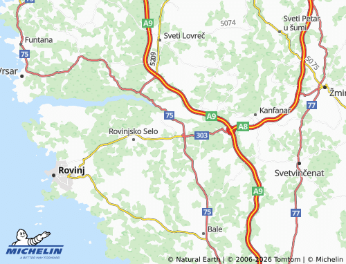 MICHELIN-Landkarte Matohanci - ViaMichelin