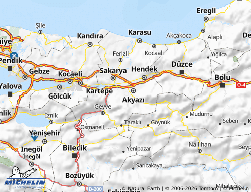 MICHELIN Karapürçek map - ViaMichelin