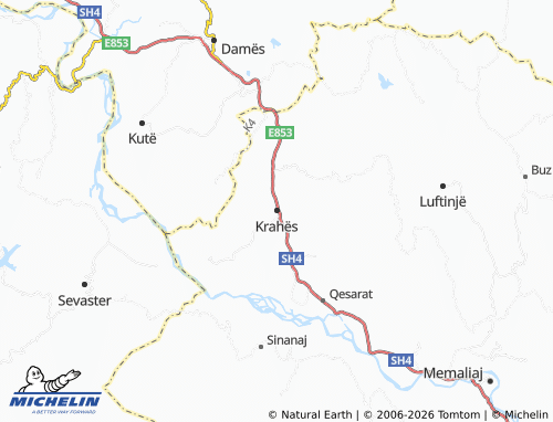 Mappa MICHELIN Krahës - ViaMichelin