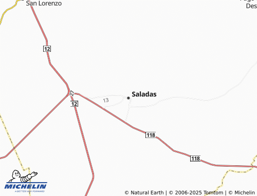 MICHELIN Saladas map - ViaMichelin