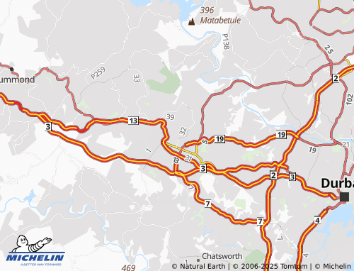 MICHELIN Hatton Estate SP 2 map - ViaMichelin