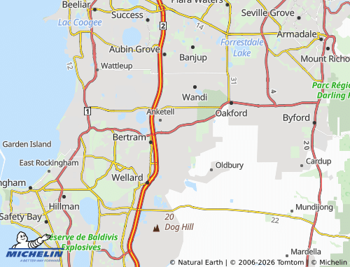 Mapa MICHELIN Casuarina - ViaMichelin