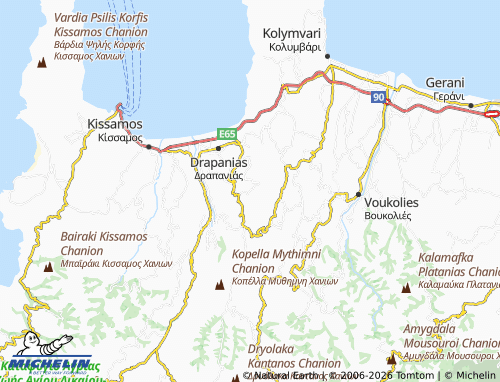 MICHELIN Kera map - ViaMichelin