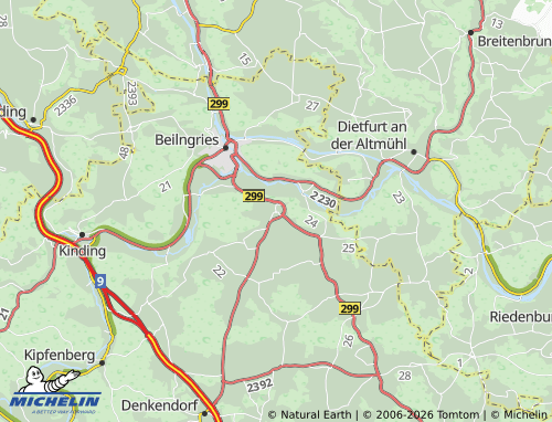 MICHELIN Paulushofen map - ViaMichelin
