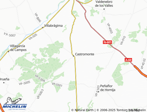 MICHELIN-Landkarte Castromonte - ViaMichelin