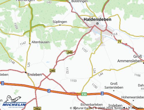 Mappa MICHELIN Bebertal II - ViaMichelin