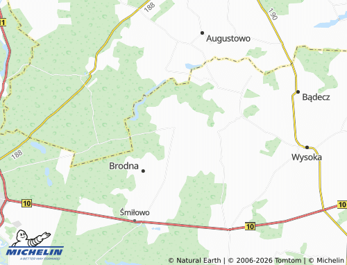 MICHELIN Zelgniewo map - ViaMichelin
