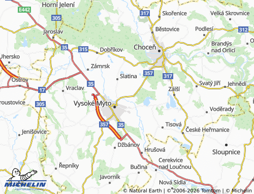 Mapa MICHELIN Vinice - ViaMichelin