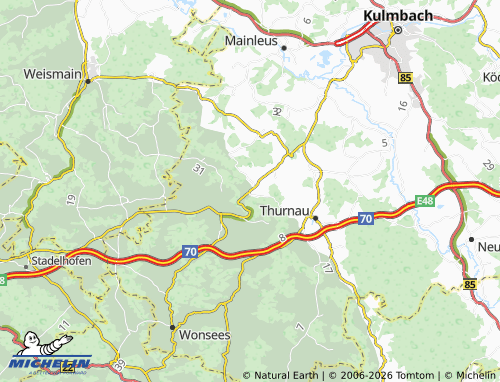 MICHELIN Kasendorf map - ViaMichelin
